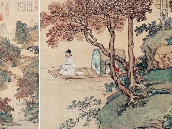 Qiu Ying(仇英) , 江楼远眺图