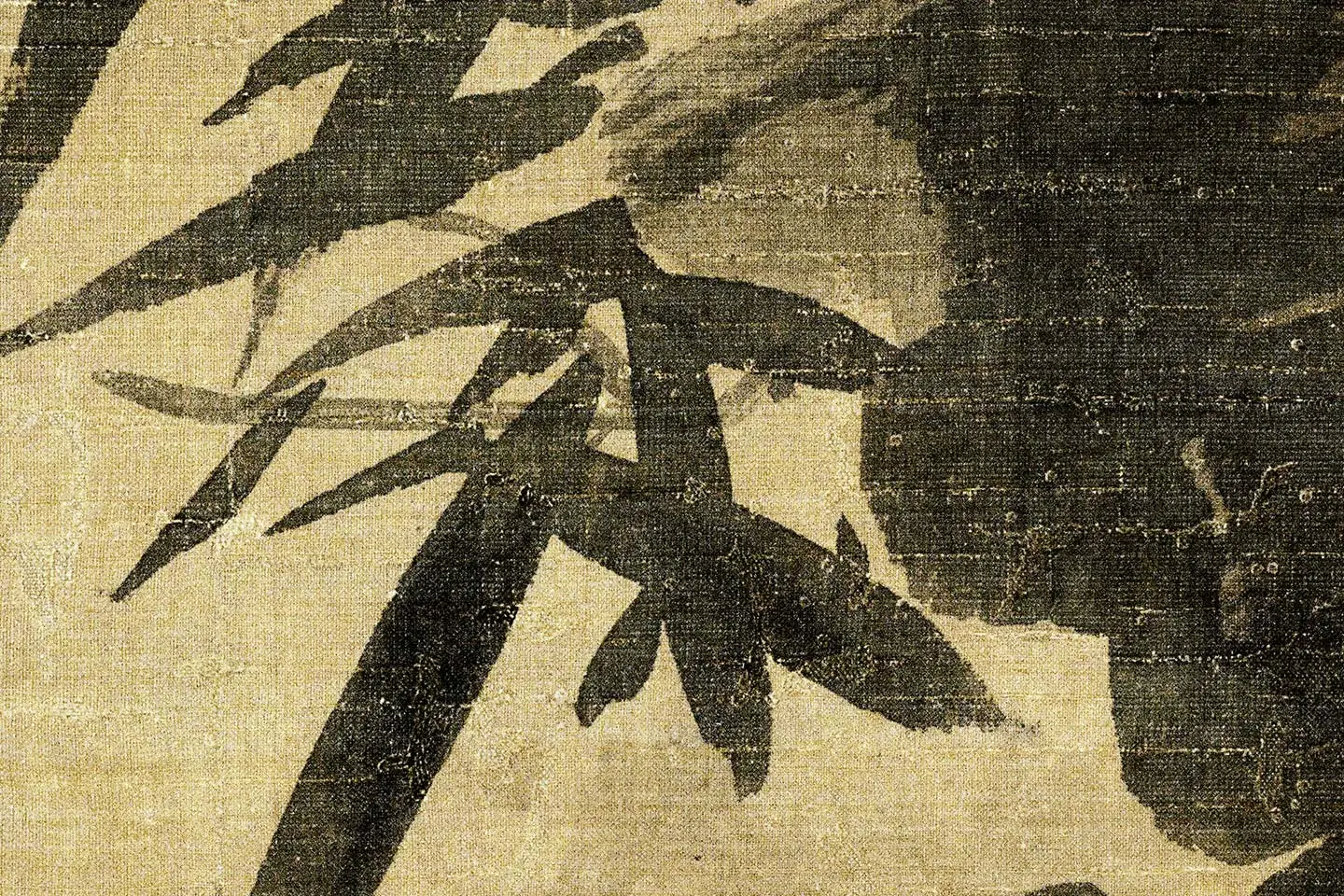 吴镇《枯木竹石图》 - 国画高清图片下载- 集古作网