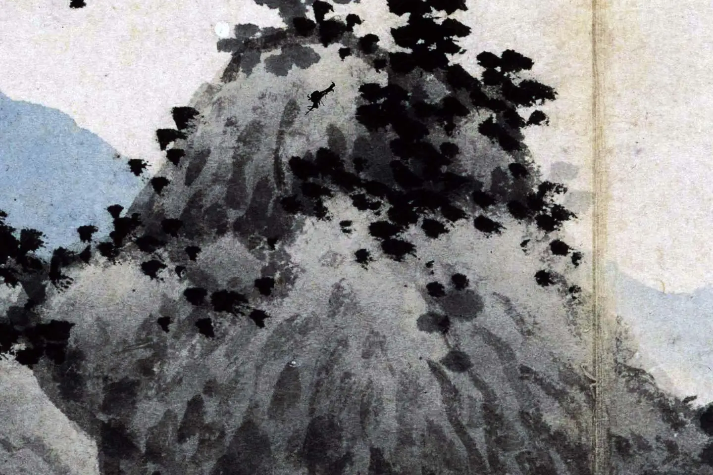 沈周水墨山水画《秋江钓艇图》页- 国画作品高清大图下载- 集古作网