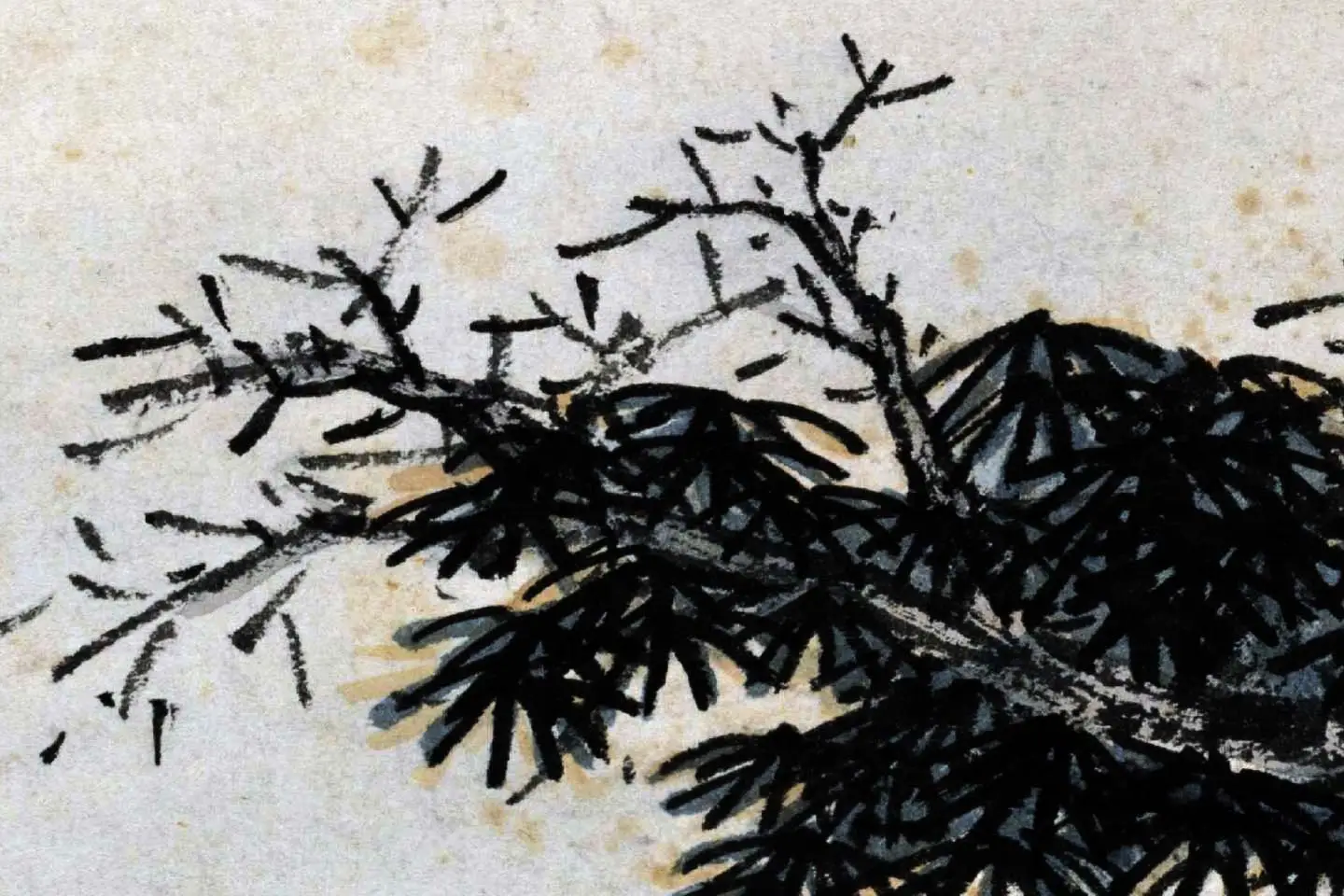 沈周山水人物画《秋山读书图》页- 国画作品高清大图下载- 集古作网