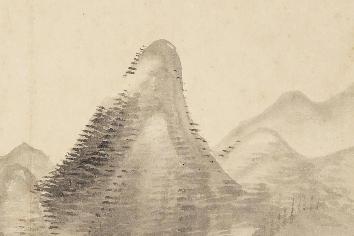 王翚水墨山水《云山图》页- 国画作品高清大图下载- 集古作网