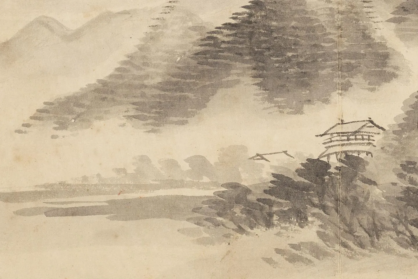 王翚水墨山水《云山图》页- 国画作品高清大图下载- 集古作网