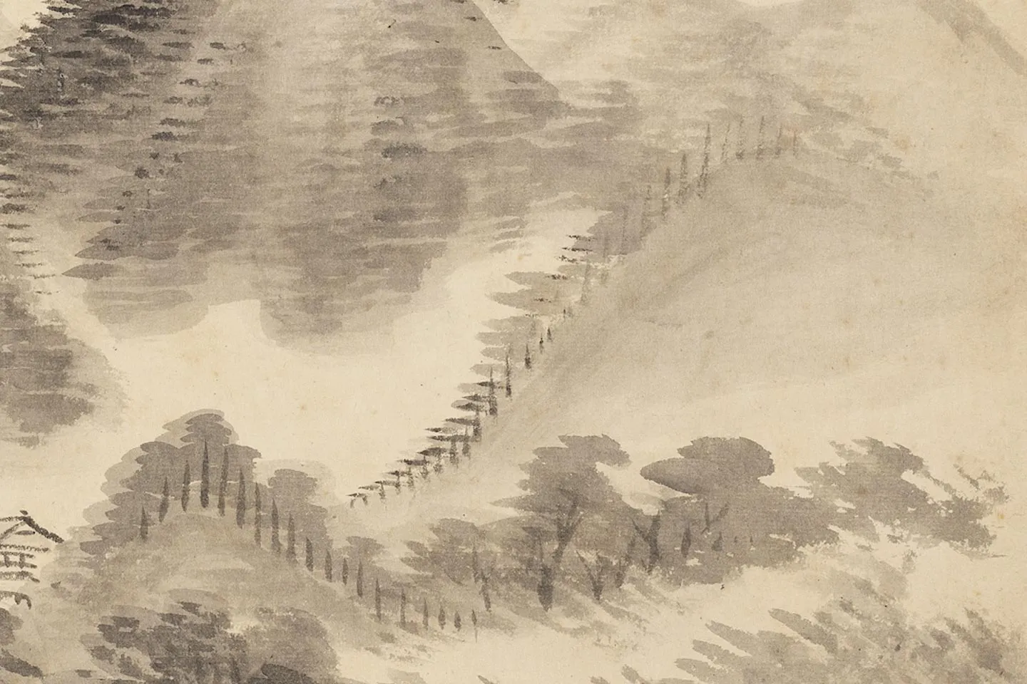 王翚水墨山水《云山图》页- 国画作品高清大图下载- 集古作网