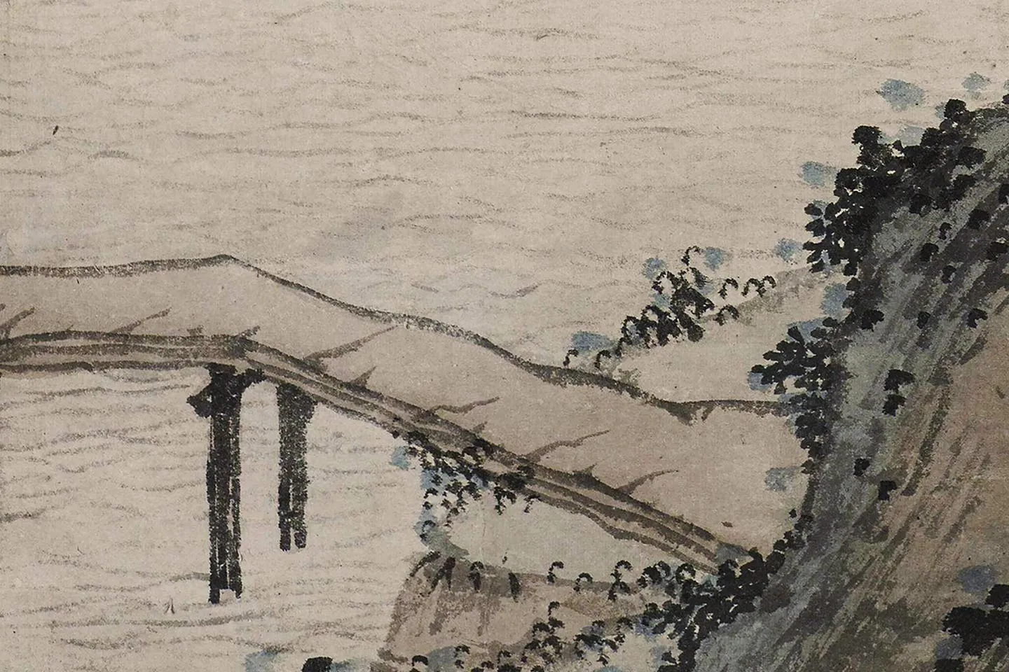 沈周山水《清江幽居图》轴- 国画作品高清大图下载- 集古作网