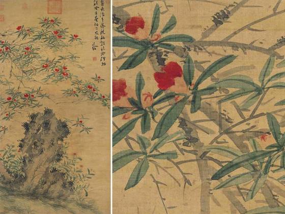 陈淳《花卉图》轴