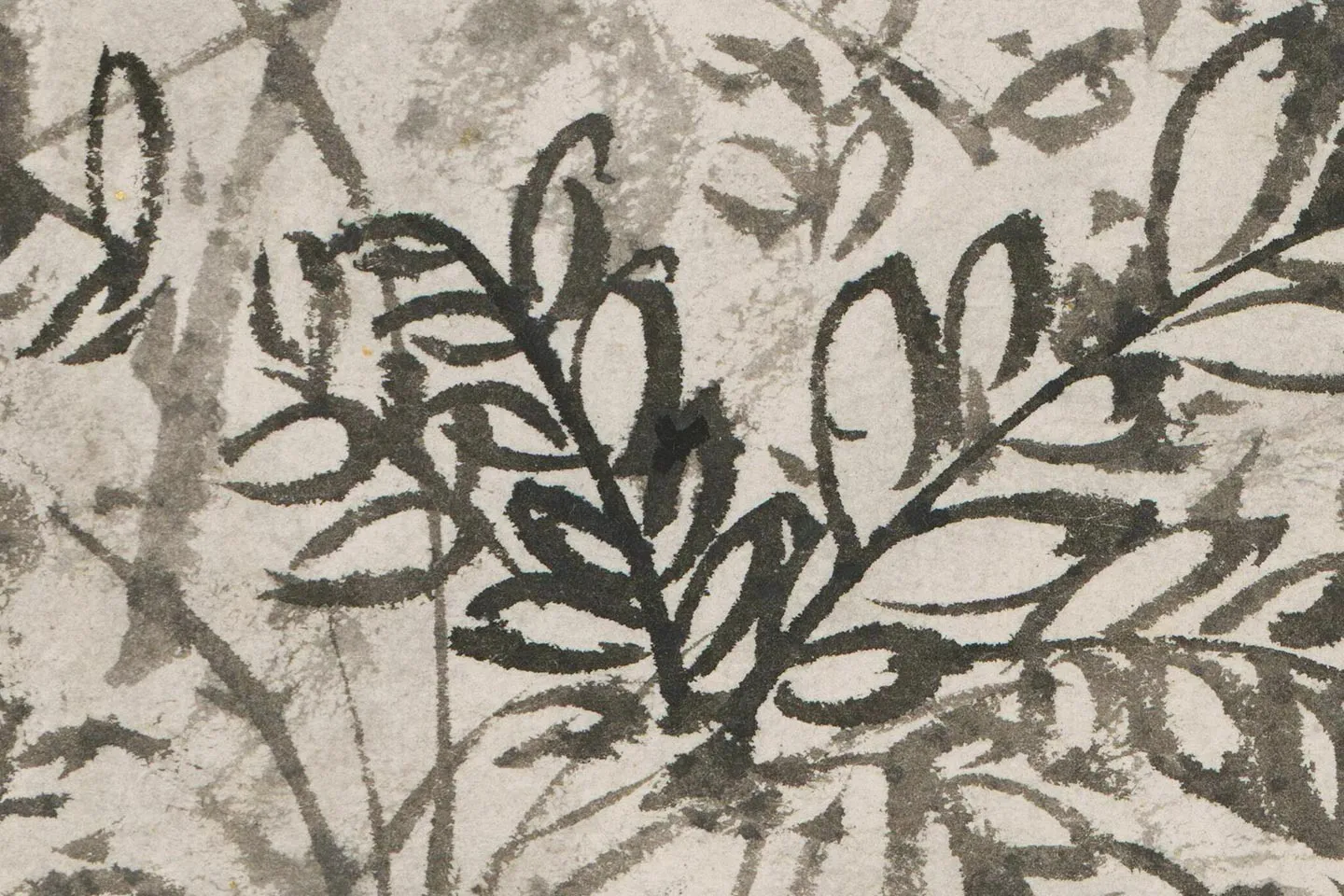 陈淳水墨花卉《葵石图》 - 国画作品高清大图下载- 集古作网