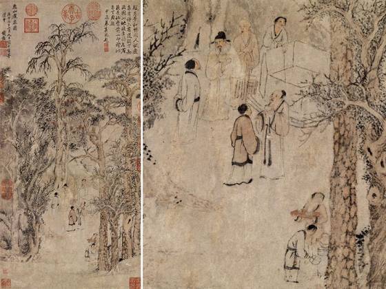 钱谷《惠山煮泉图》轴