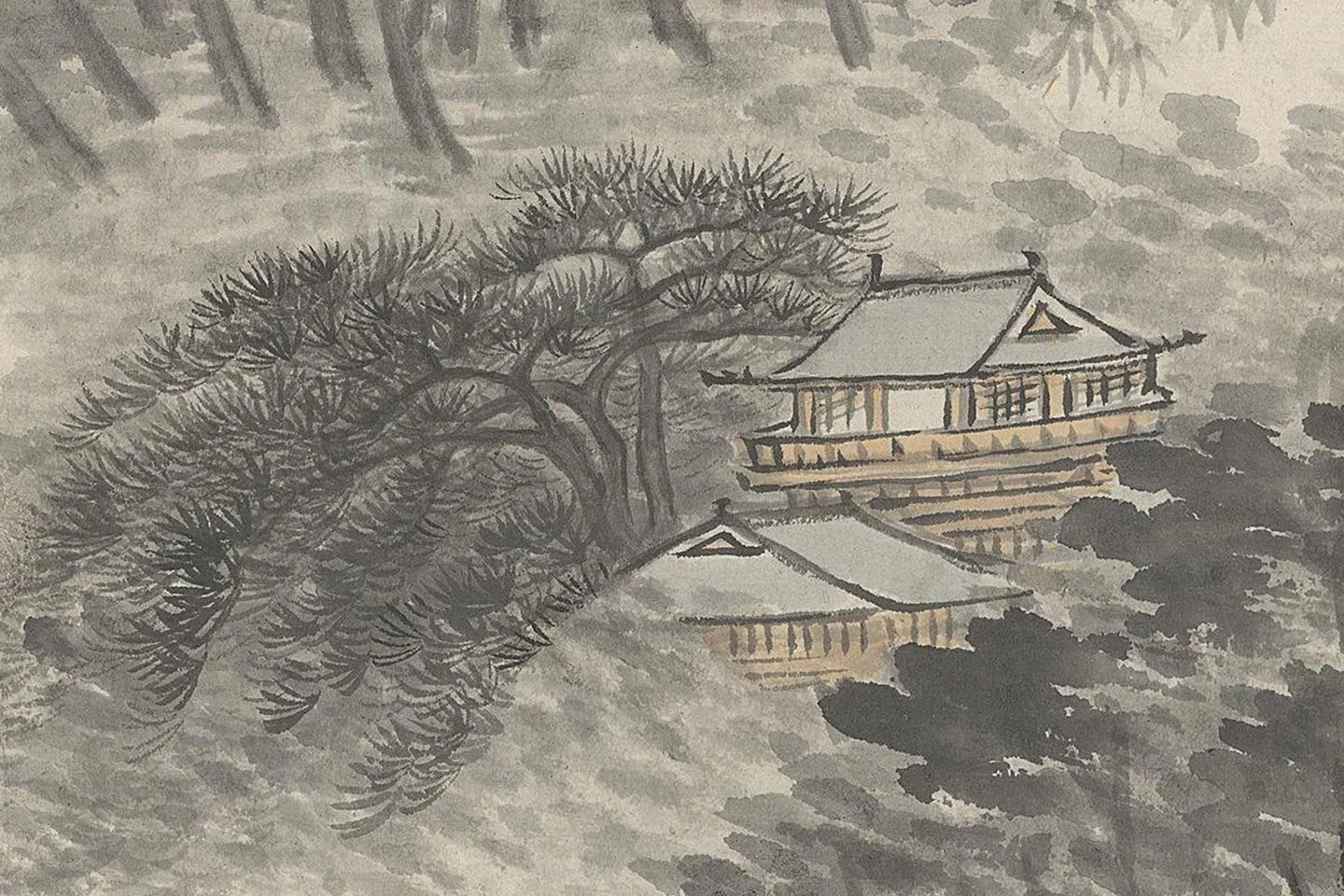 清恽寿平水墨山水画《夜雨初霁图》页- 国画高清图片下载- 集古作网