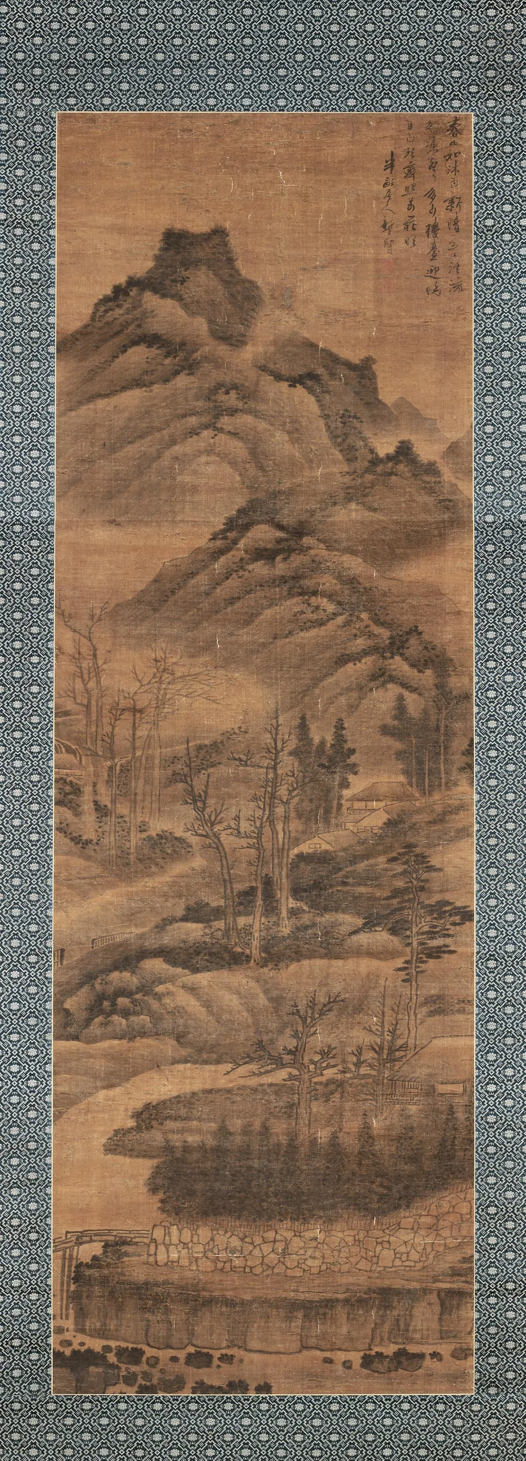 清龚贤山水画《春山如沐图》