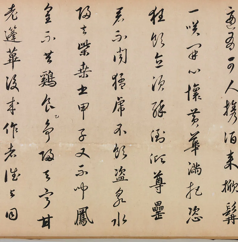 宋赵令穰《陶潜赏菊图》卷_05