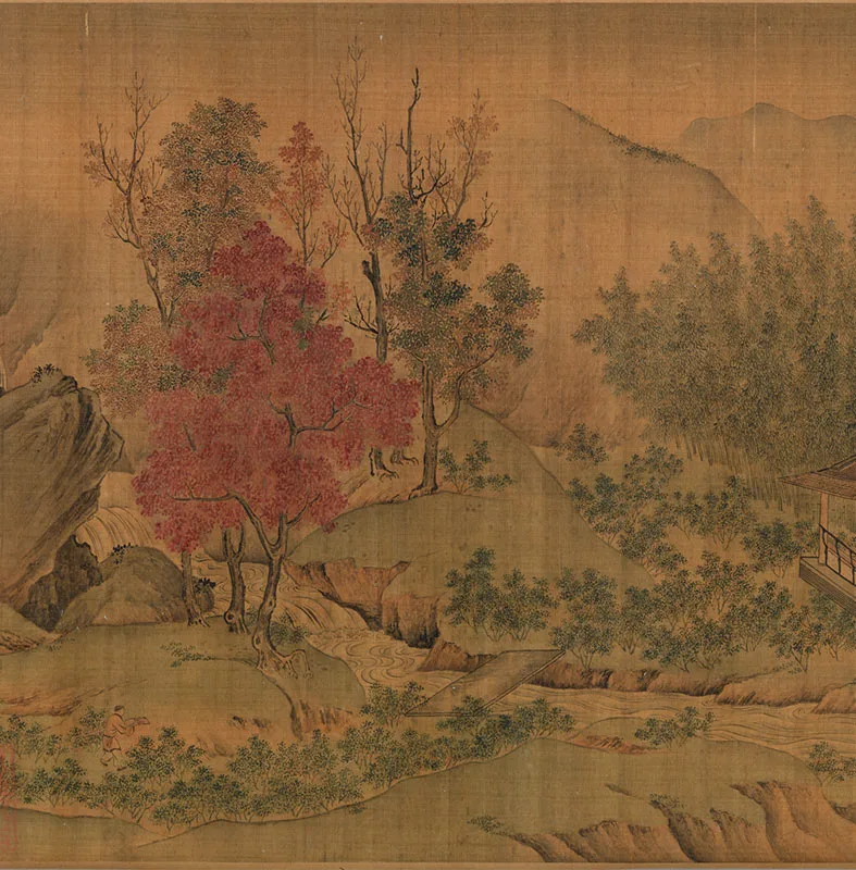 宋赵令穰《陶潜赏菊图》卷_13