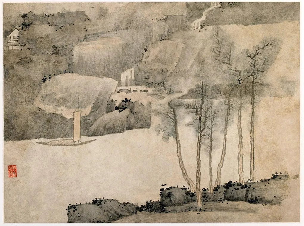 清龚贤《四景山水册》-(4)