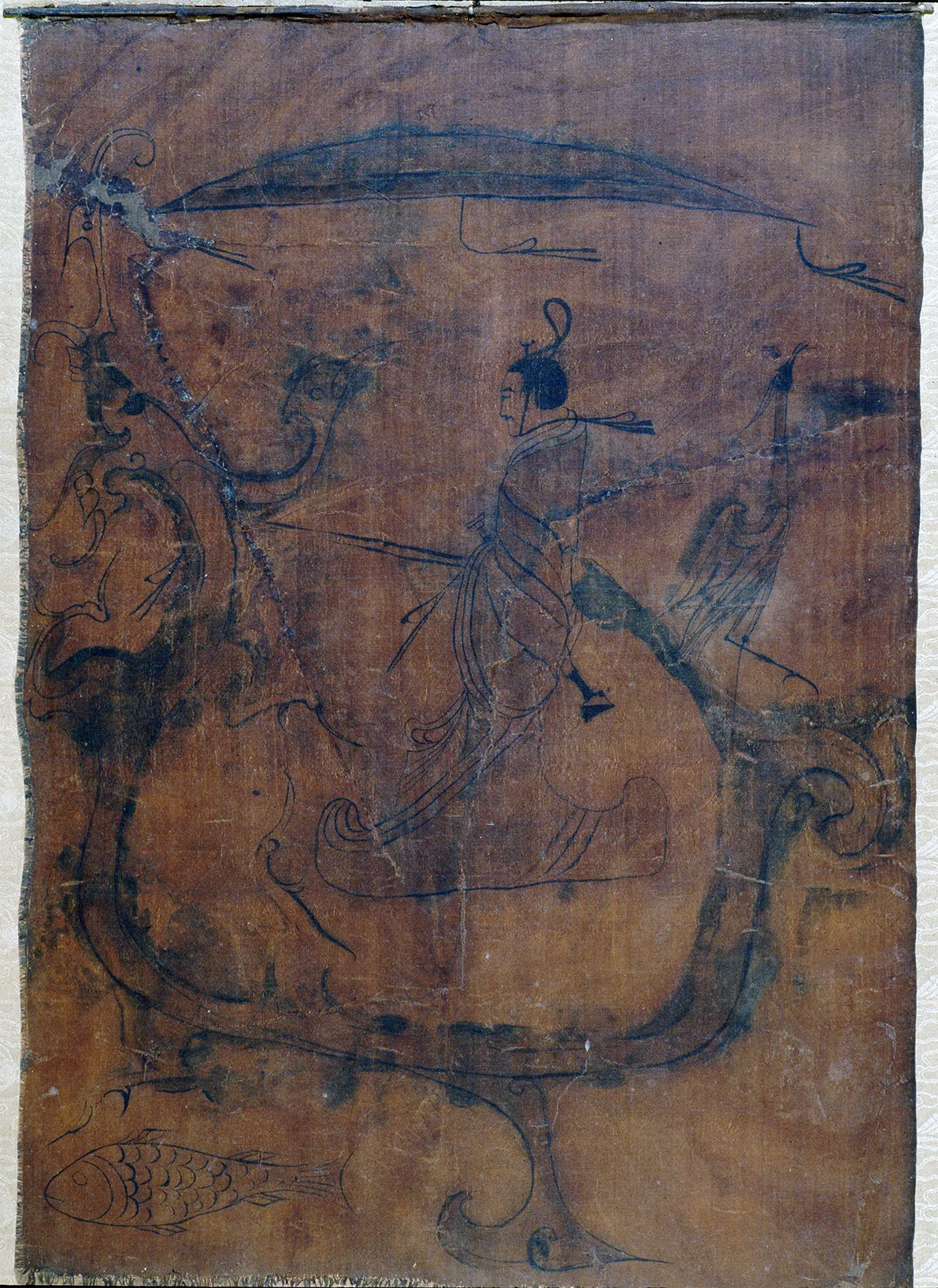 战国帛画《人物御龙图》