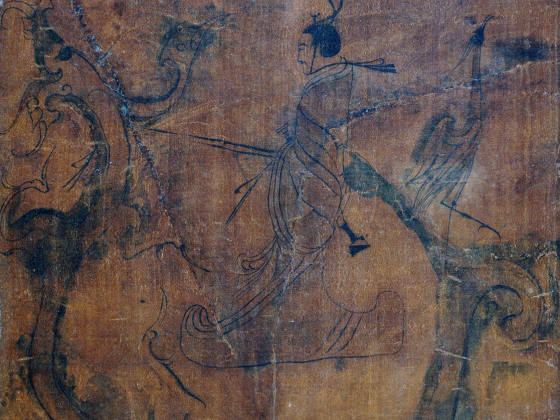 战国帛画《人物御龙图》