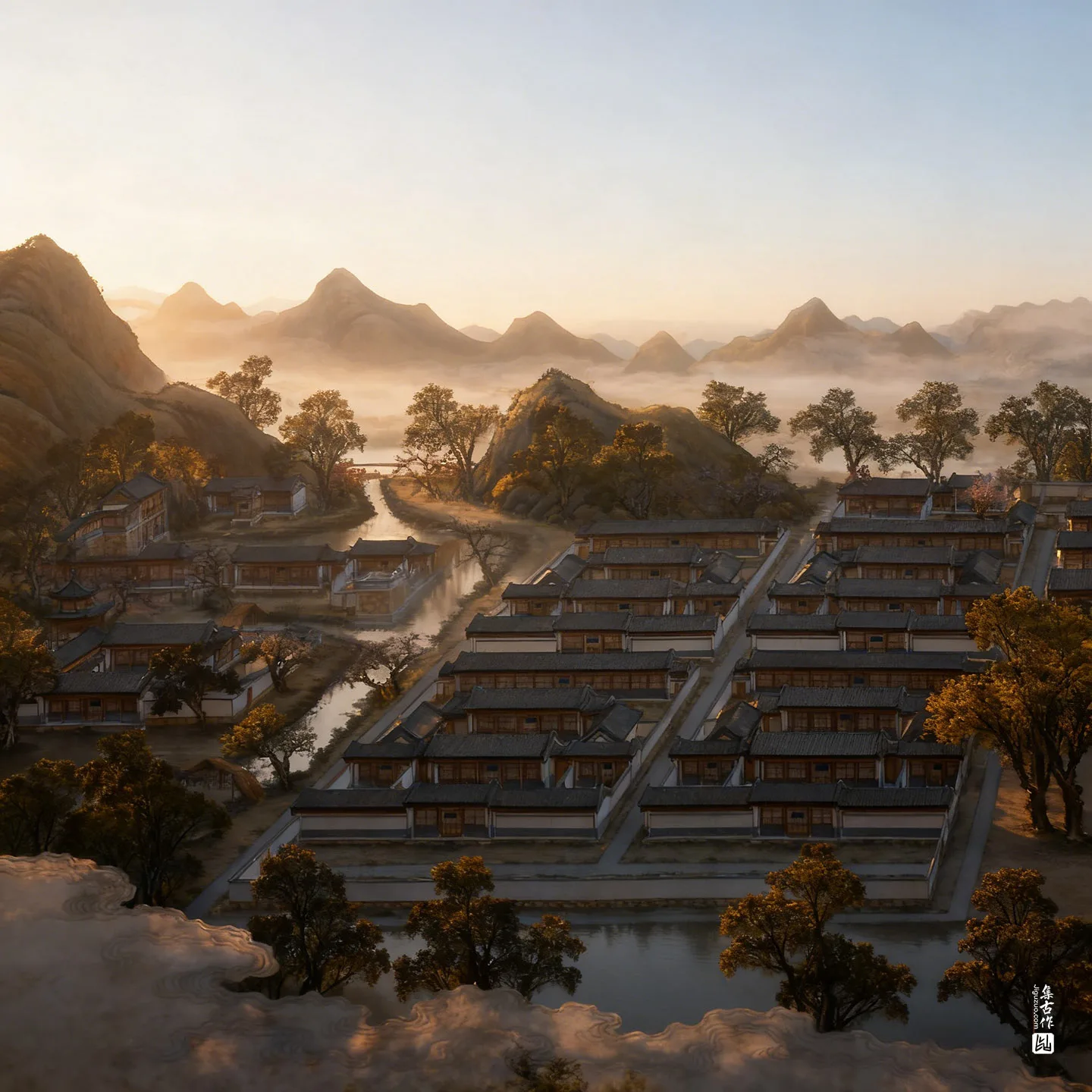 圆明园四十景图·洞天深处实景图