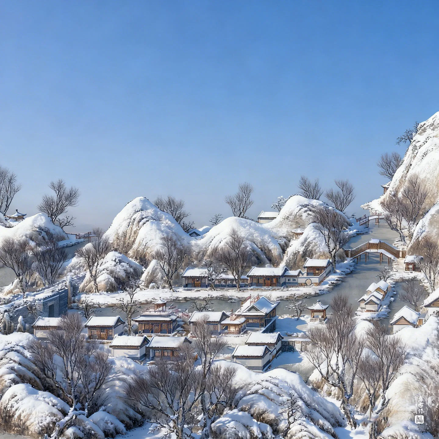 圆明园四十景图·别有洞天实景图