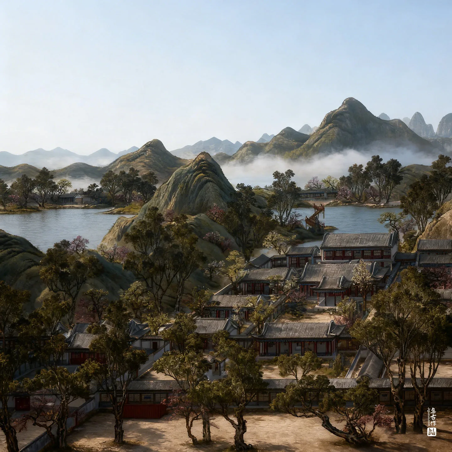 圆明园四十景图·勤政亲贤实景图