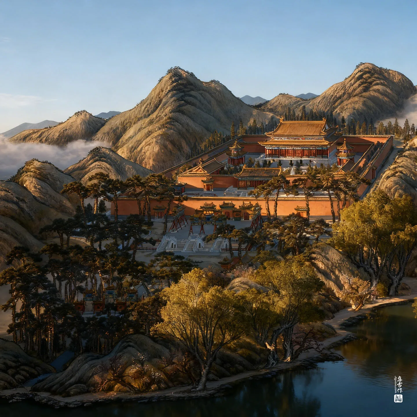 圆明园四十景图·鸿慈永祜实景图