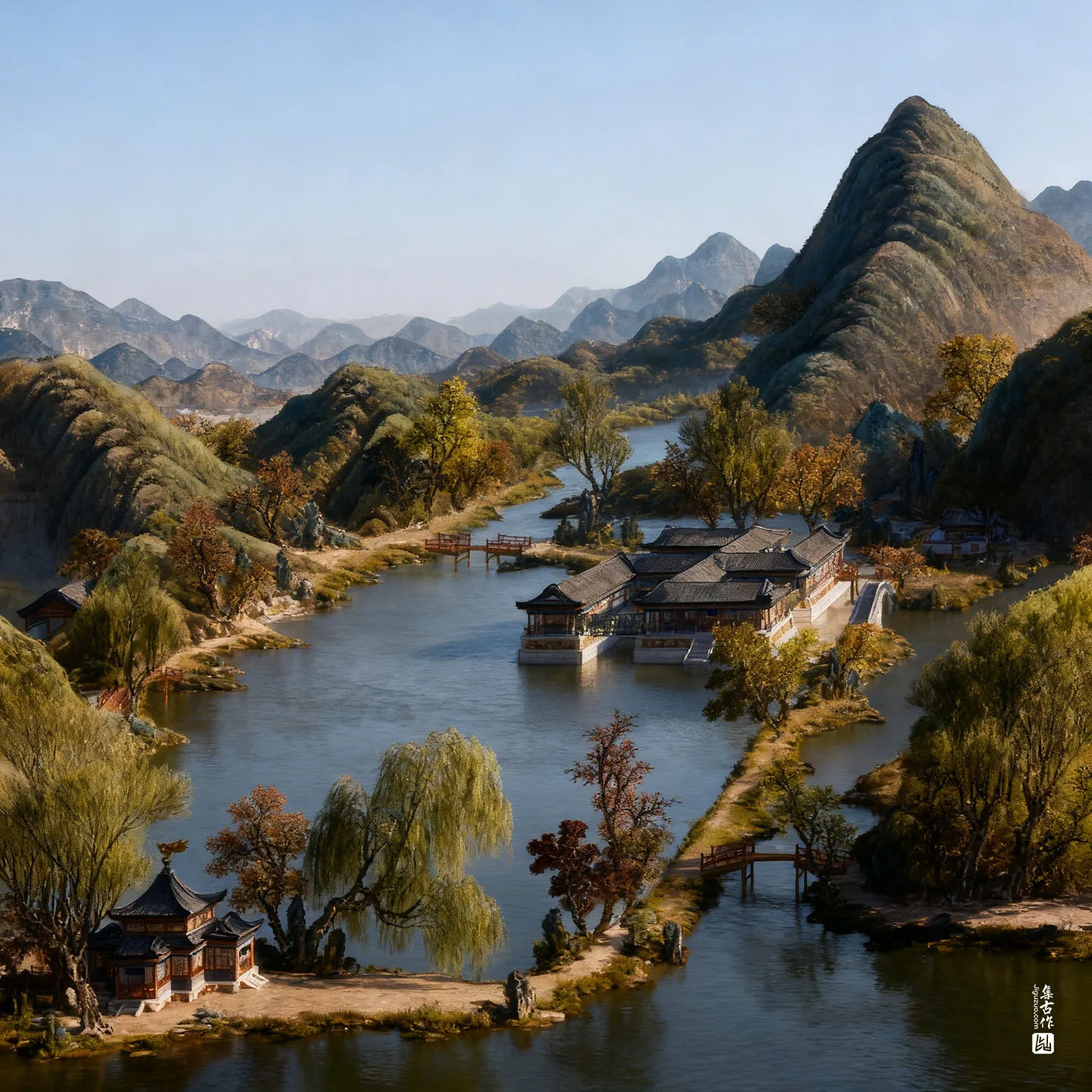 圆明园四十景图·万方安和实景图