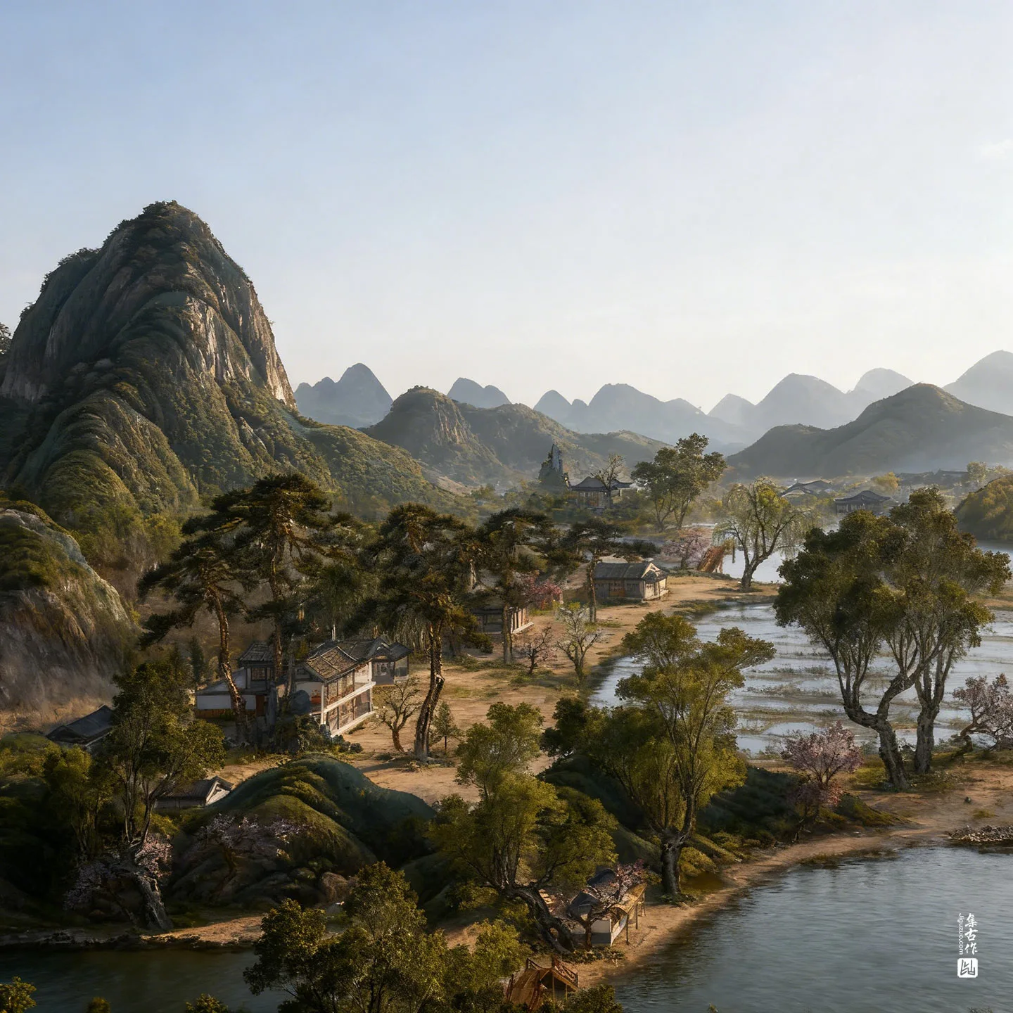 圆明园四十景图·映水兰香实景图