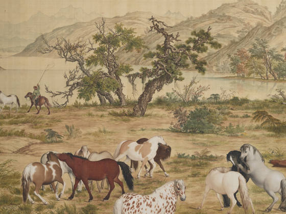 清郎世宁《百骏图》卷