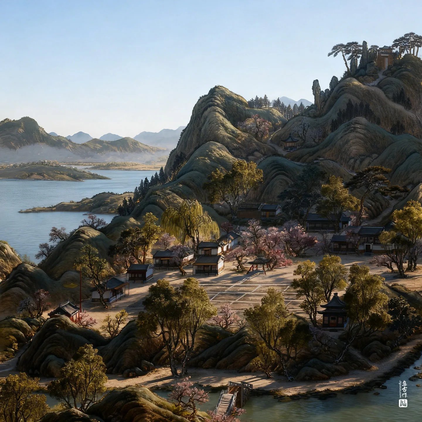 圆明园四十景图·杏花春馆实景图