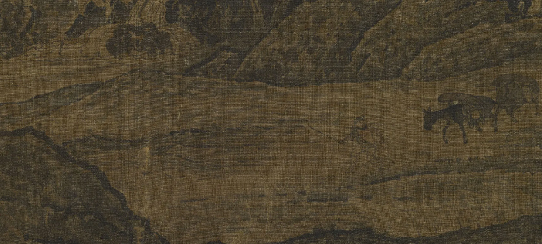 溪山行旅图局部