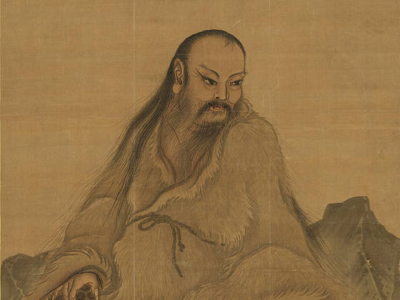 马麟《伏羲坐像轴》轴