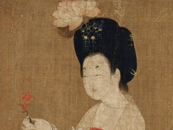 周昉《簪花仕女图》卷