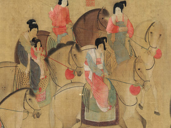 唐·张萱《虢国夫人游春图》卷