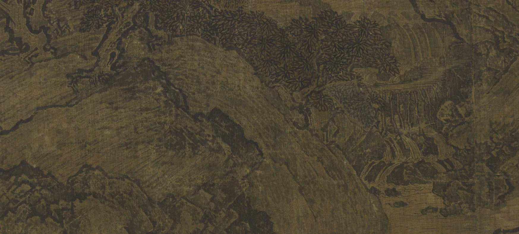 溪山行旅图局部