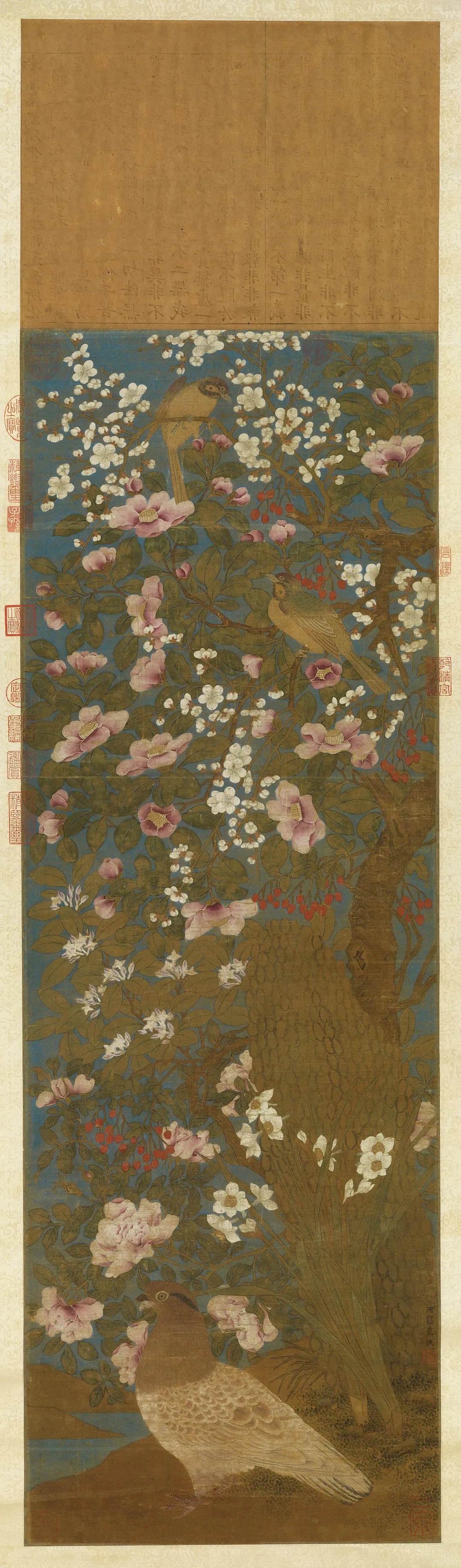 传宋李迪(款)画花鸟轴