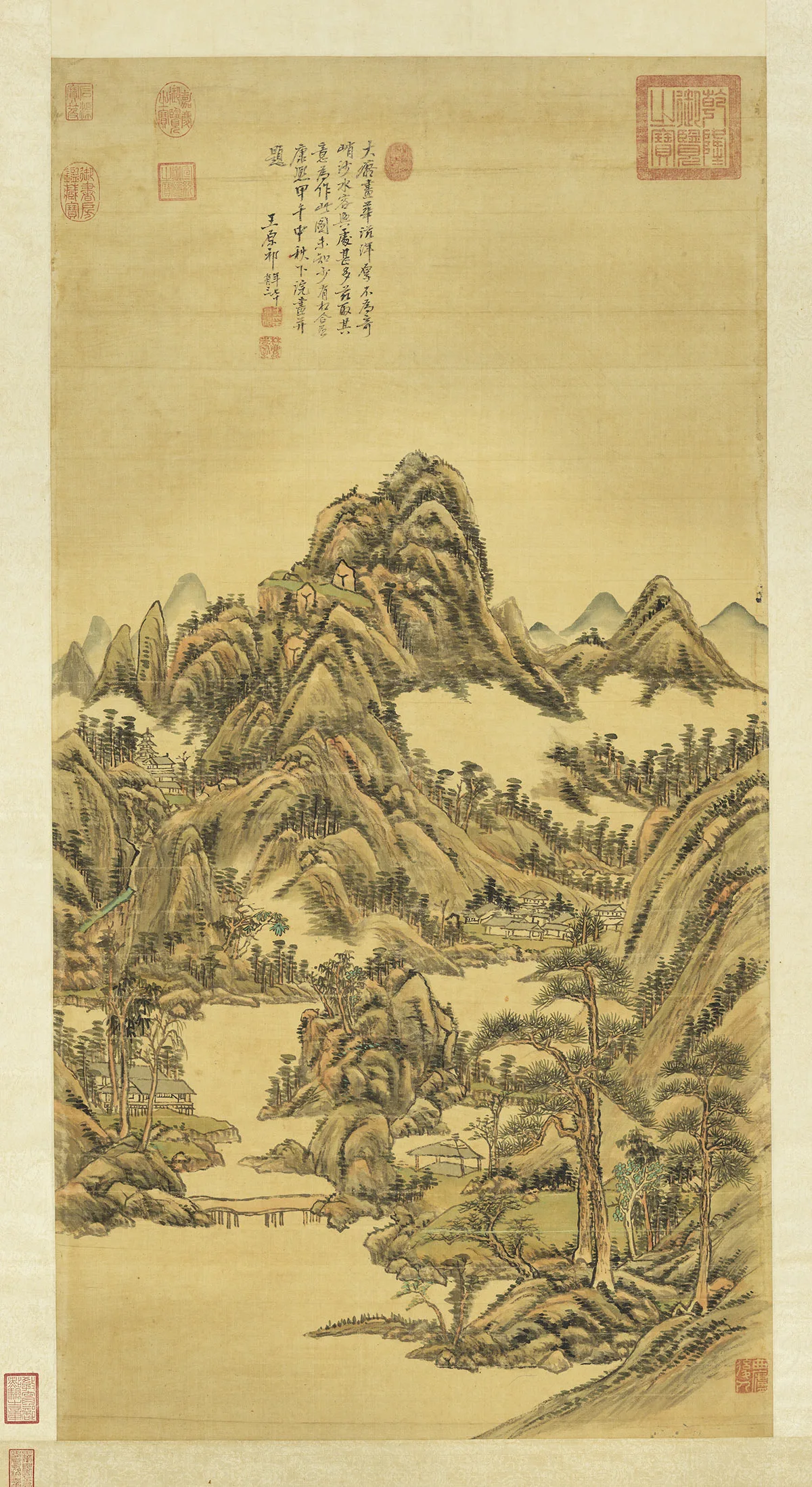 清王原祁仿黄公望笔意轴