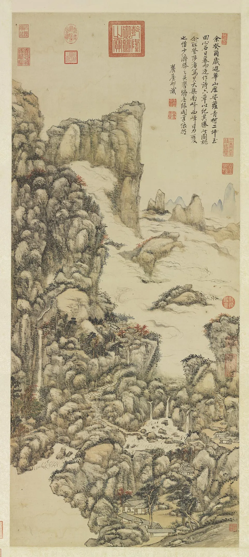 王原祁山水《华山秋色图》