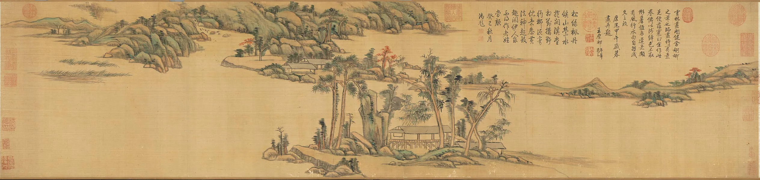 清王原祁画山水卷- 国画作品高清大图下载- 集古作网