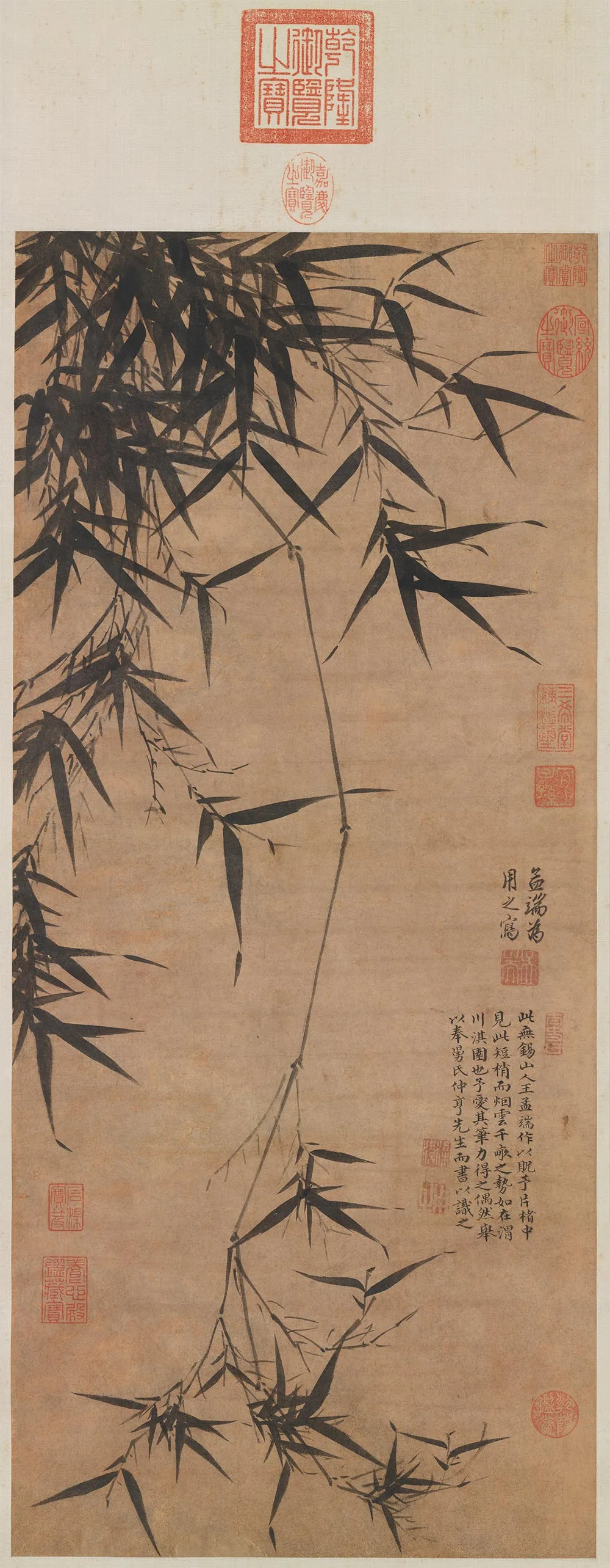 王绂墨竹《淇渭图》