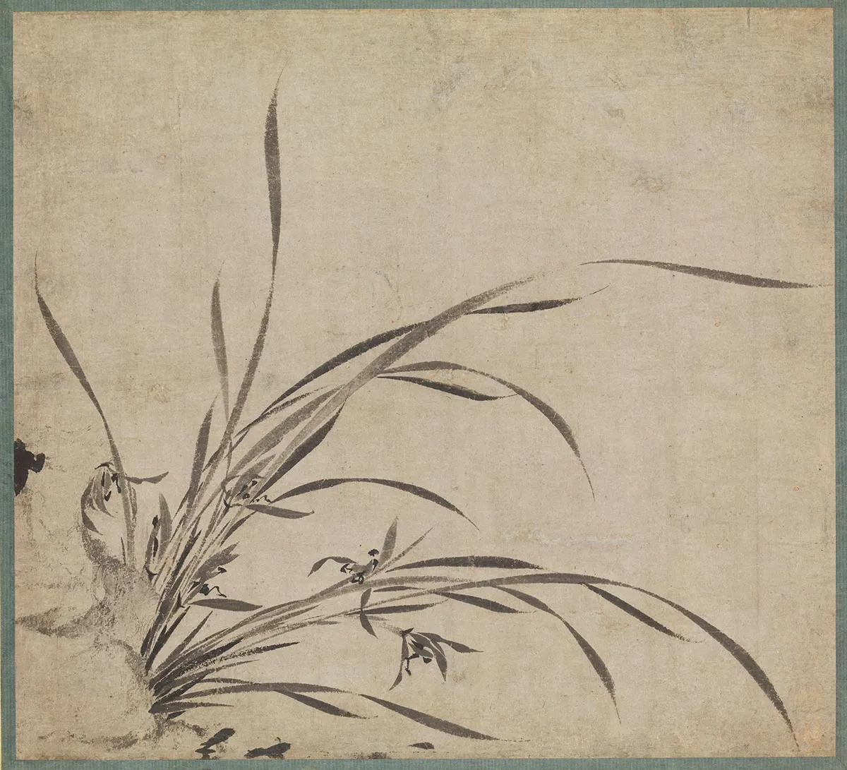 释明雪窗(释普明)《墨兰图》页