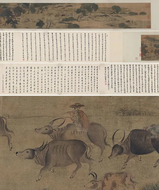 国画“牛”的作品高清大图下载- 集古作网