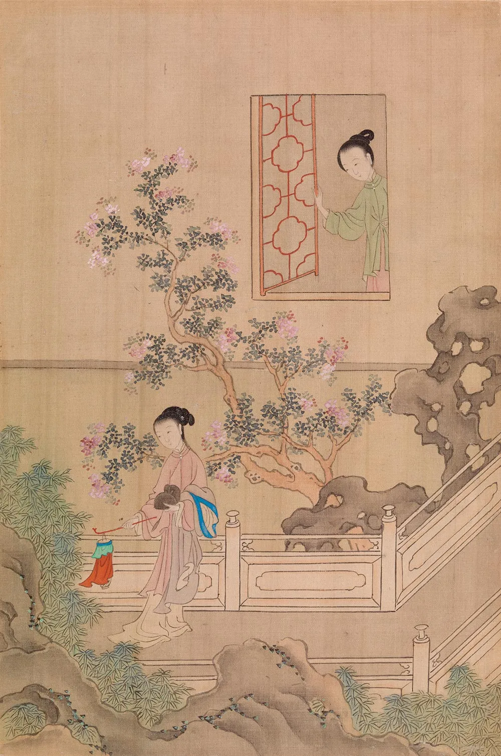 传明仇英仕女图页
