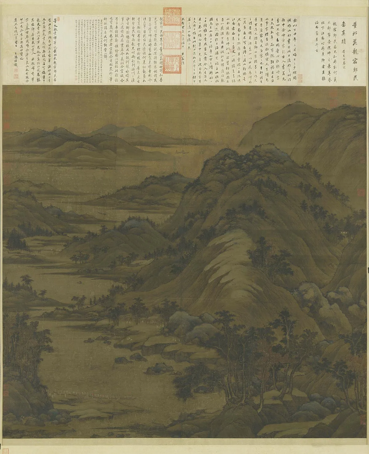 董源《龙宿郊民图》轴