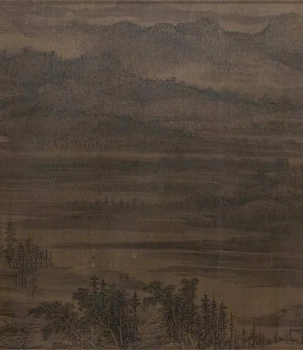 董源山水画《夏山图》卷_08