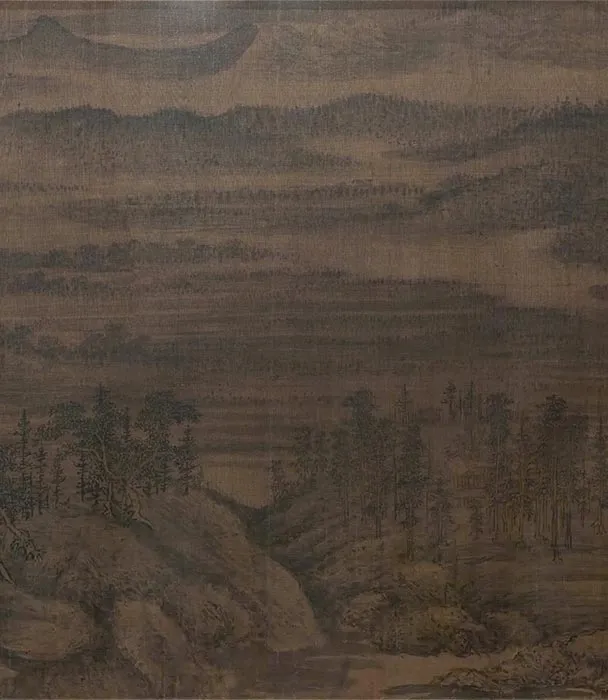 董源山水画《夏山图》卷_07