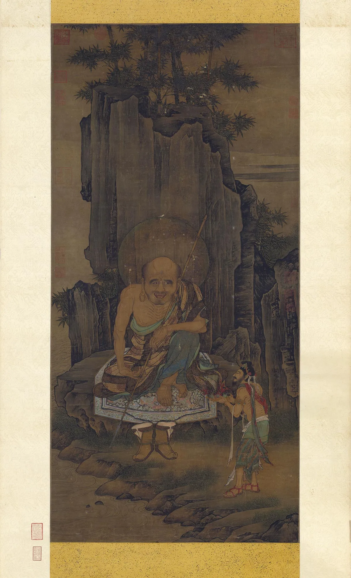 刘松年《画罗汉图》轴