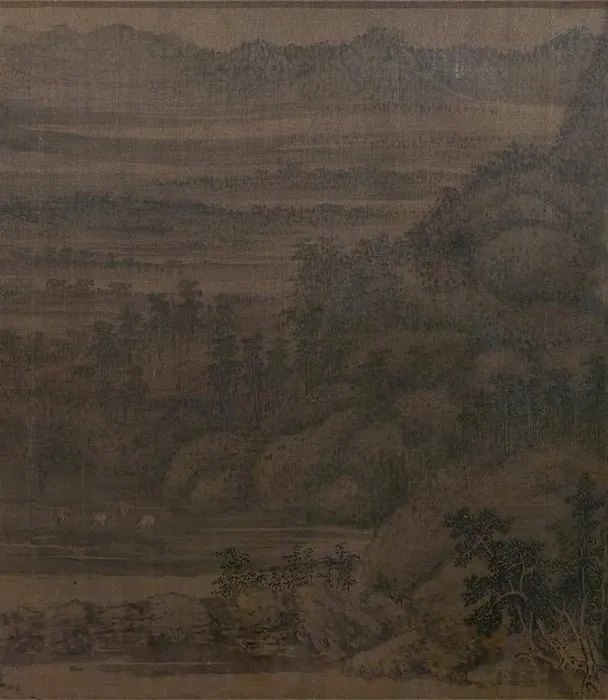 董源山水画《夏山图》卷_09