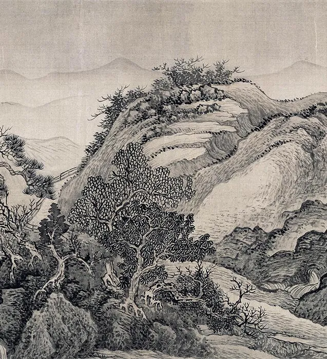清王翚摹范宽溪山行旅图卷_13