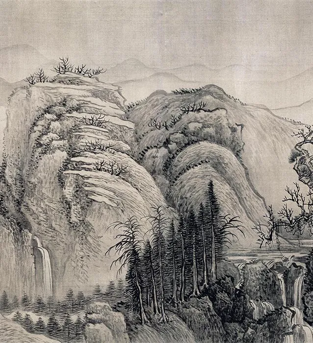 清王翚摹范宽溪山行旅图卷_12