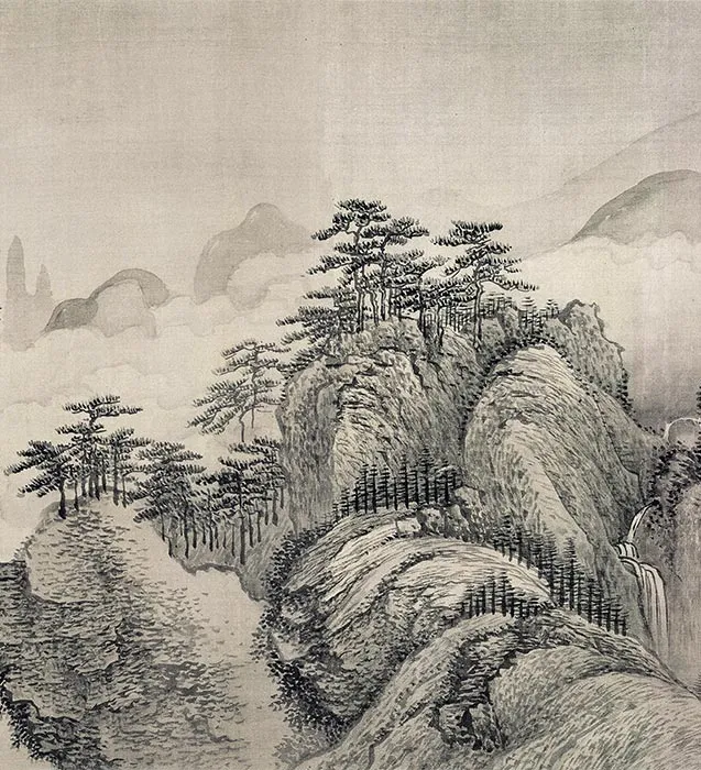 清王翚摹范宽溪山行旅图卷_11
