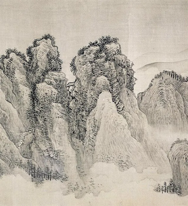 清王翚摹范宽溪山行旅图卷_08