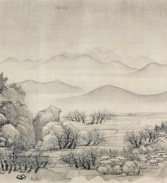清王翚摹范宽溪山行旅图卷_06