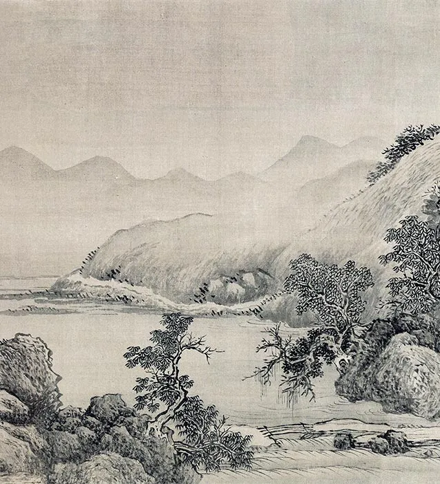 清王翚摹范宽溪山行旅图卷_03